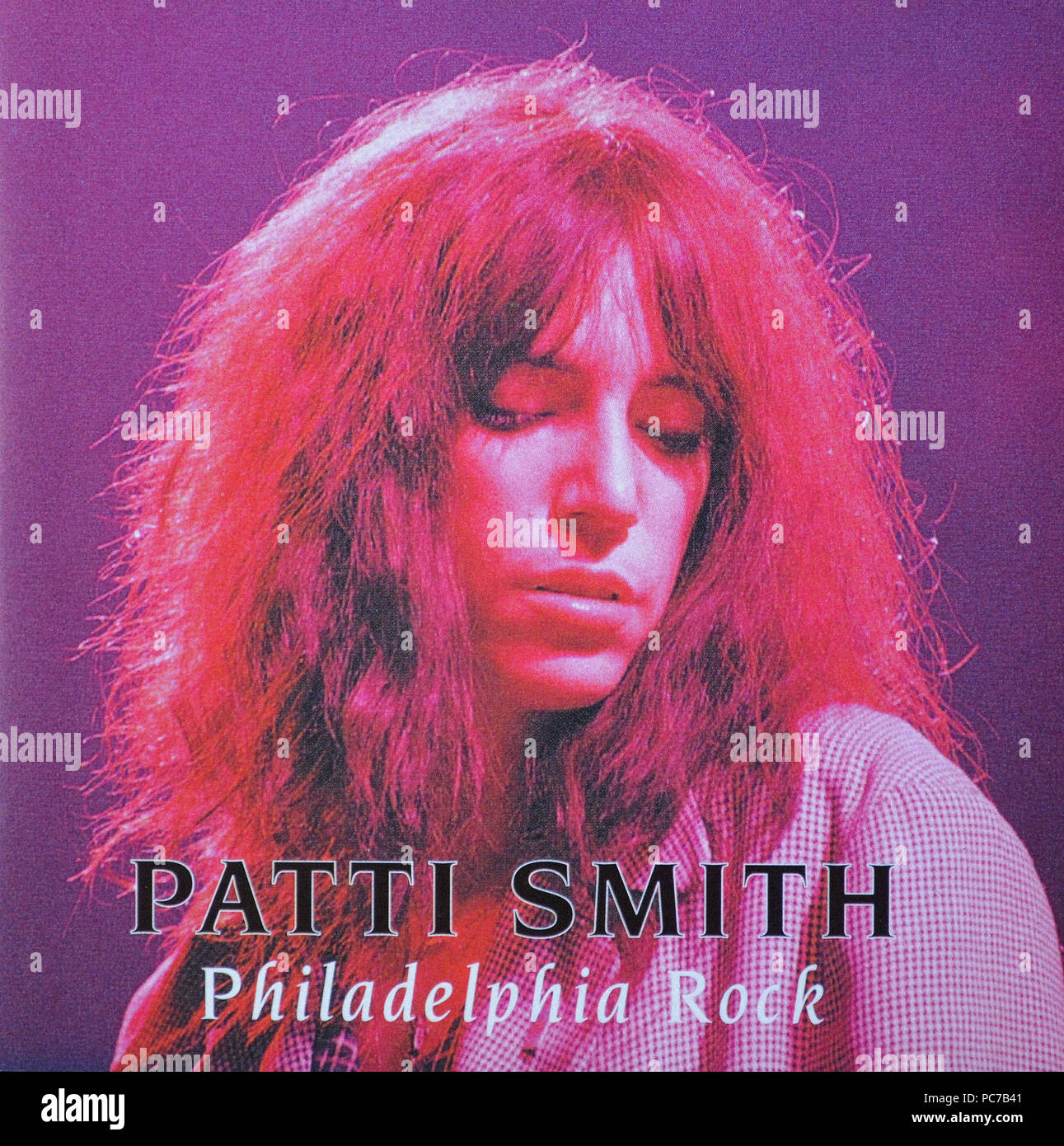 Patti Smith   -  Philadelphia Rock  -  Vintage vinyl album cover Stock Photo