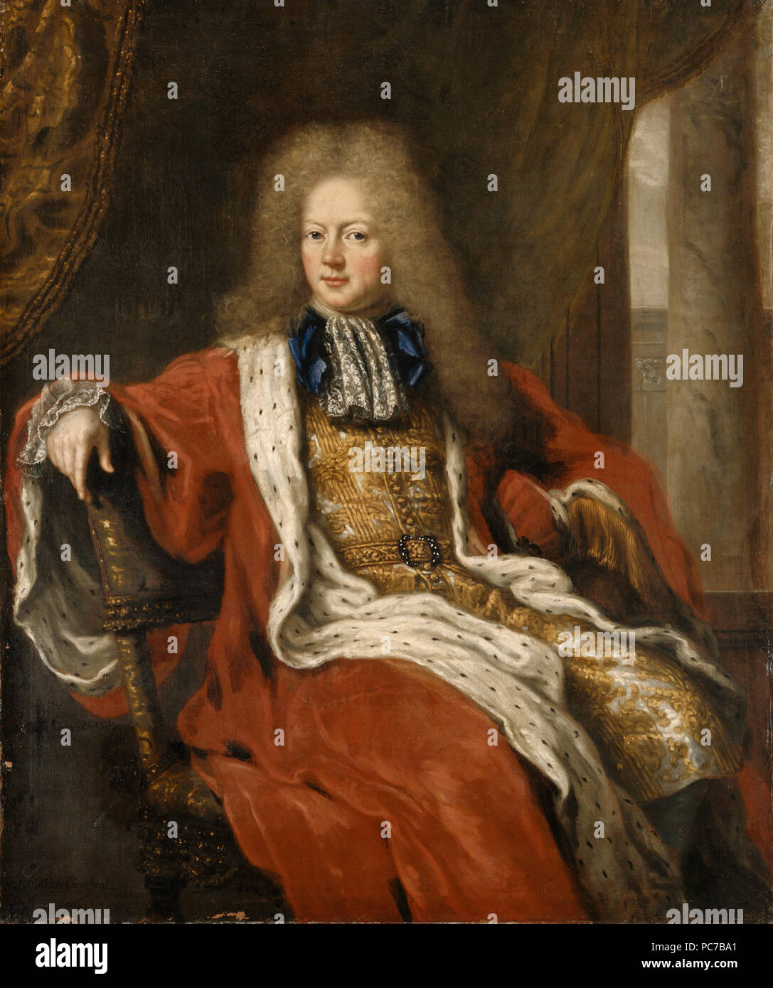 17 Carl Gyllenstierna af Steninge, 1649-1723 (David Klöcker Ehrenstrahl) - Nationalmuseum - 15348 Stock Photo