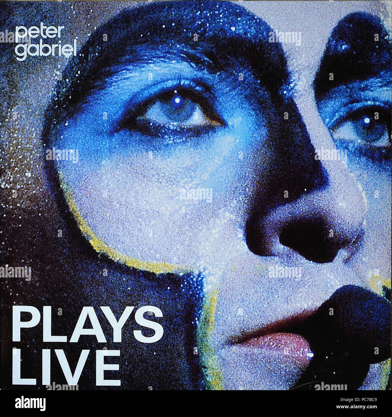 Peter Gabriel Plays Live Vintage Vinyl Album Cover Stock Photo Alamy