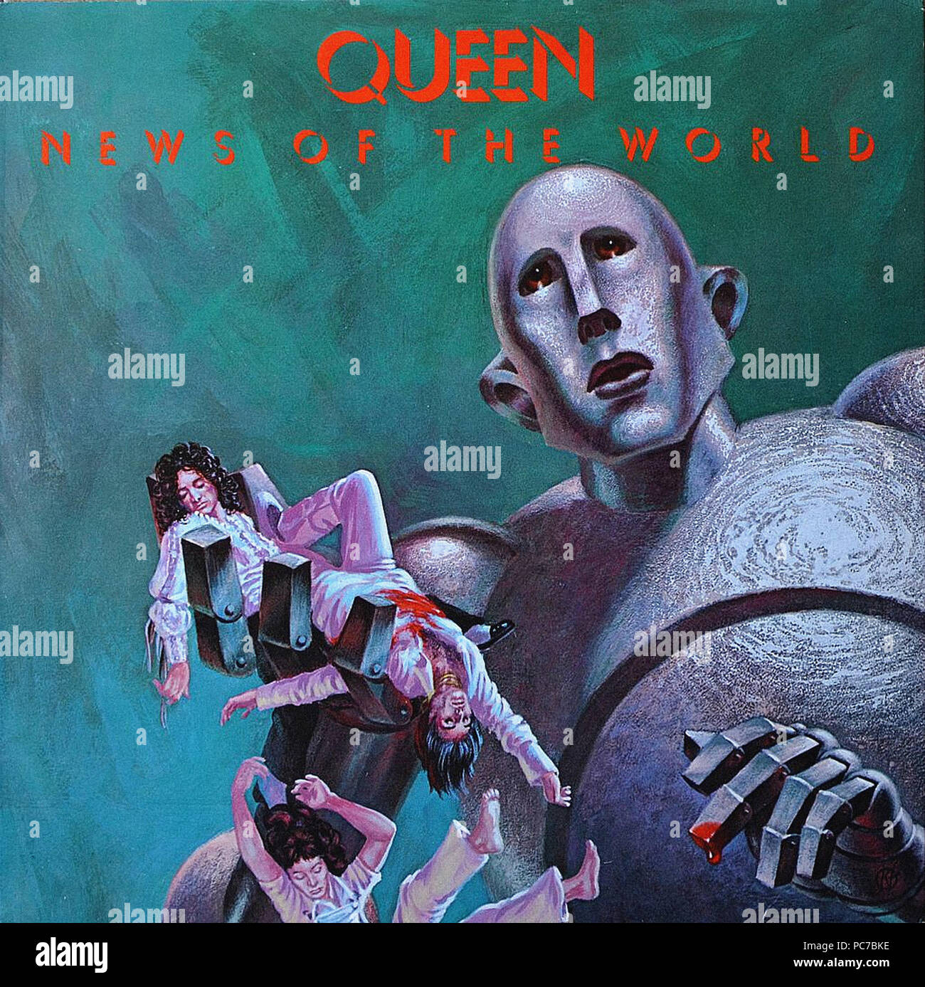 Queen   -  News Of The World  -  Vintage vinyl album cover Stock Photo