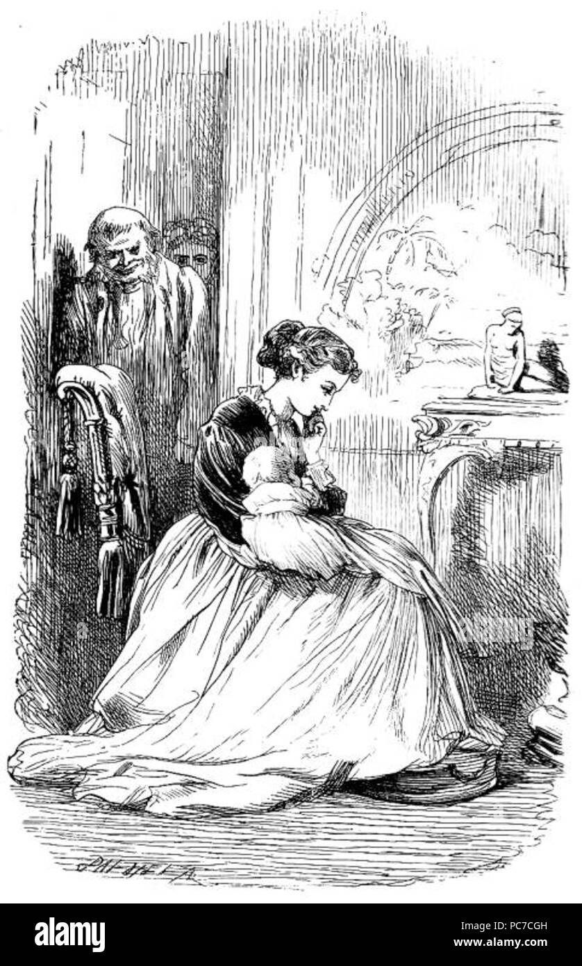 427 Mr. Boffin does the Honours the Nursery Door (Nov., 1865) Stock Photo