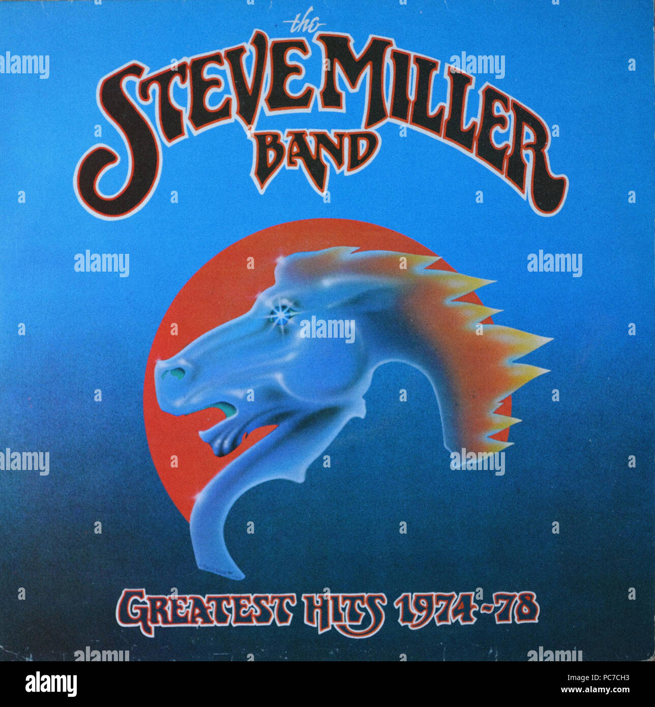 Steve Miller Band   -  Greatest Hits 1974   -  78  -  Vintage vinyl album cover Stock Photo
