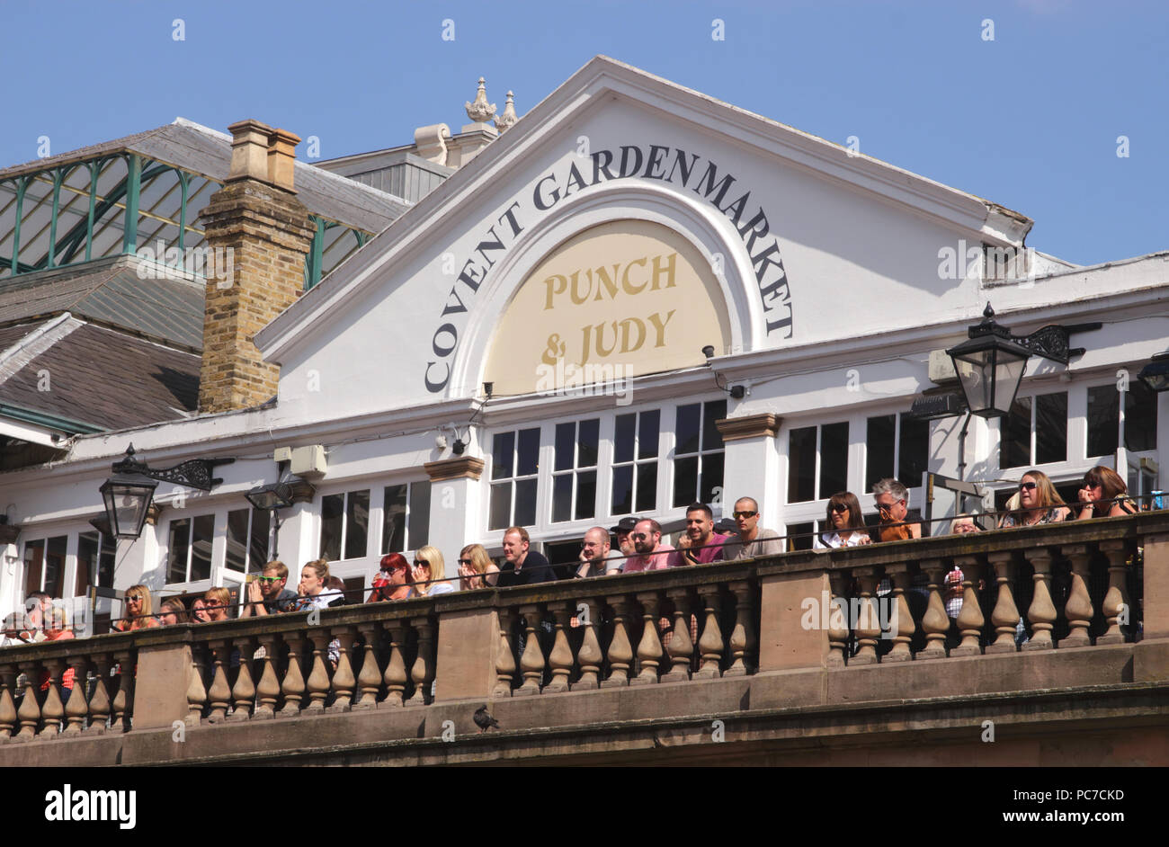 Punch and Judy Bar Covent Garden Market summer 2017 Stock Photo