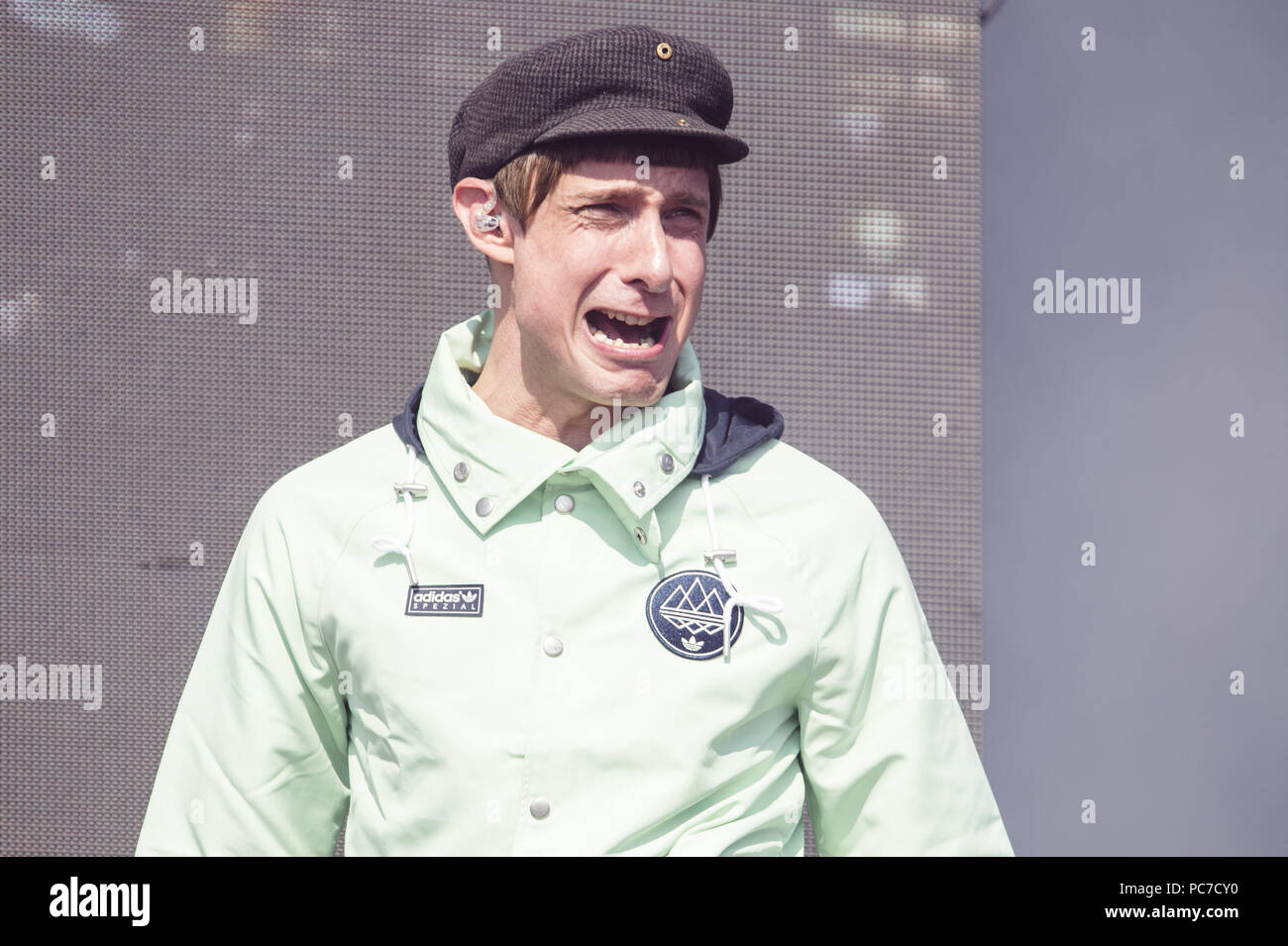 Annual TRNSMT music festival on Glasgow Green attended by global bands playing to 140 000 people over 5 days. Featuring Gerry Cinnamon Where Glasgow United Kingdom When 30 Jun 2018 Credit Euan Cherry ...
