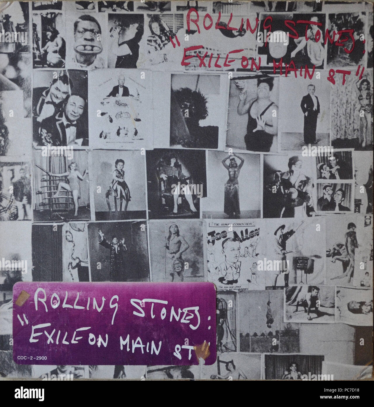 The Rolling Stones - Exile On Main St - Vintage vinyl album cover