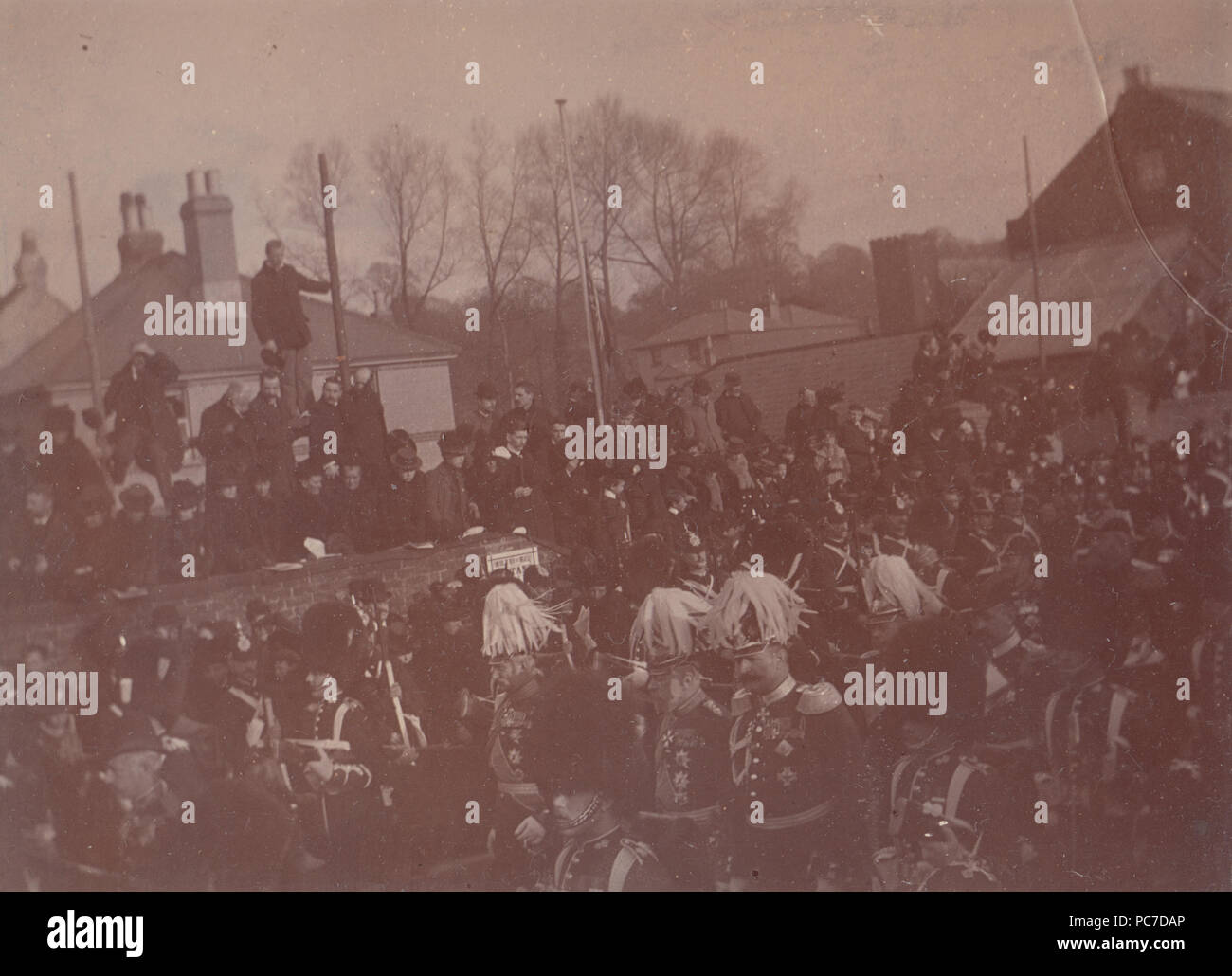Vintage Photograph of Queen Victoria's Funeral Procession. Procession