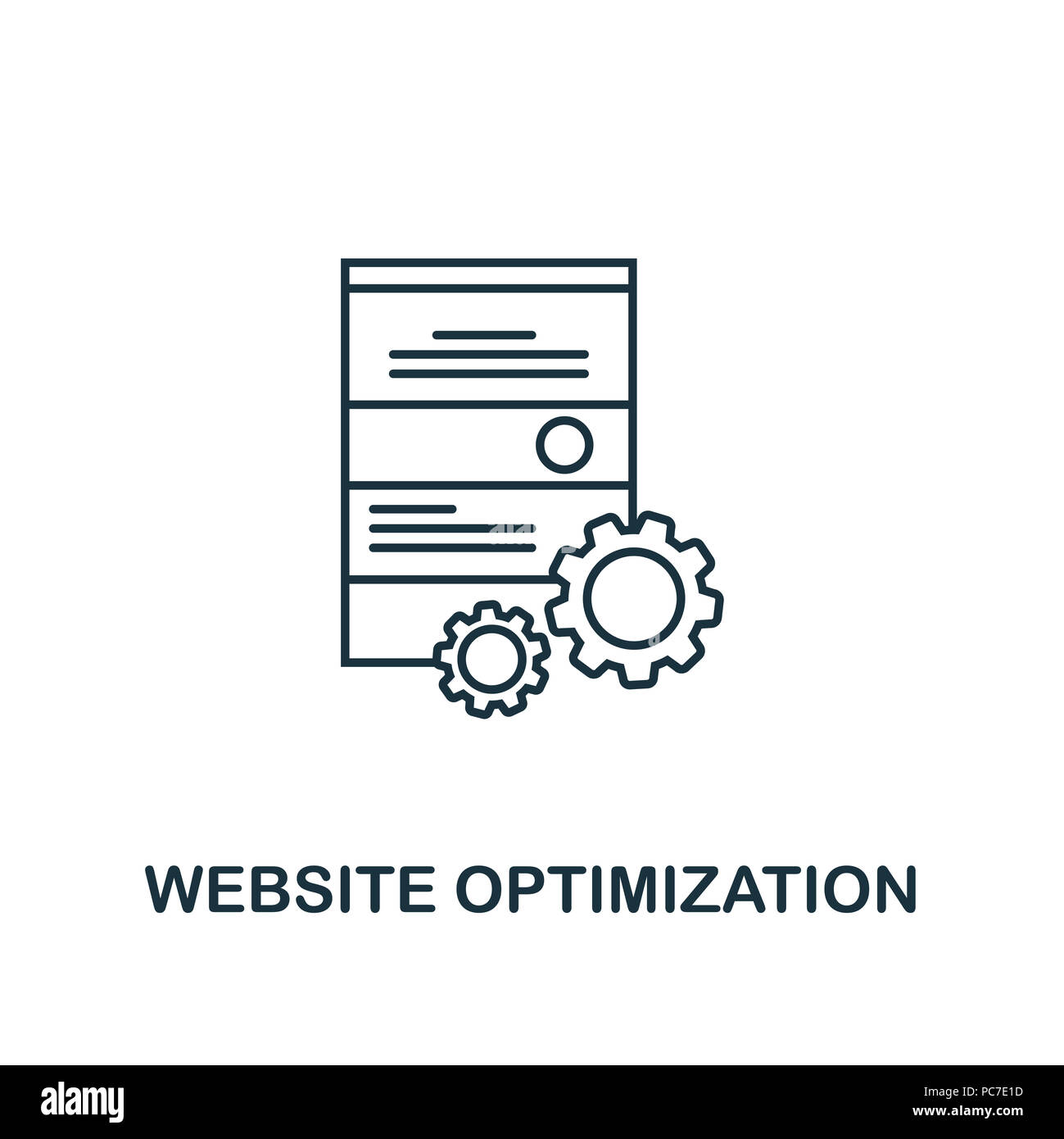Website Optimization creative icon. Simple element illustration ...