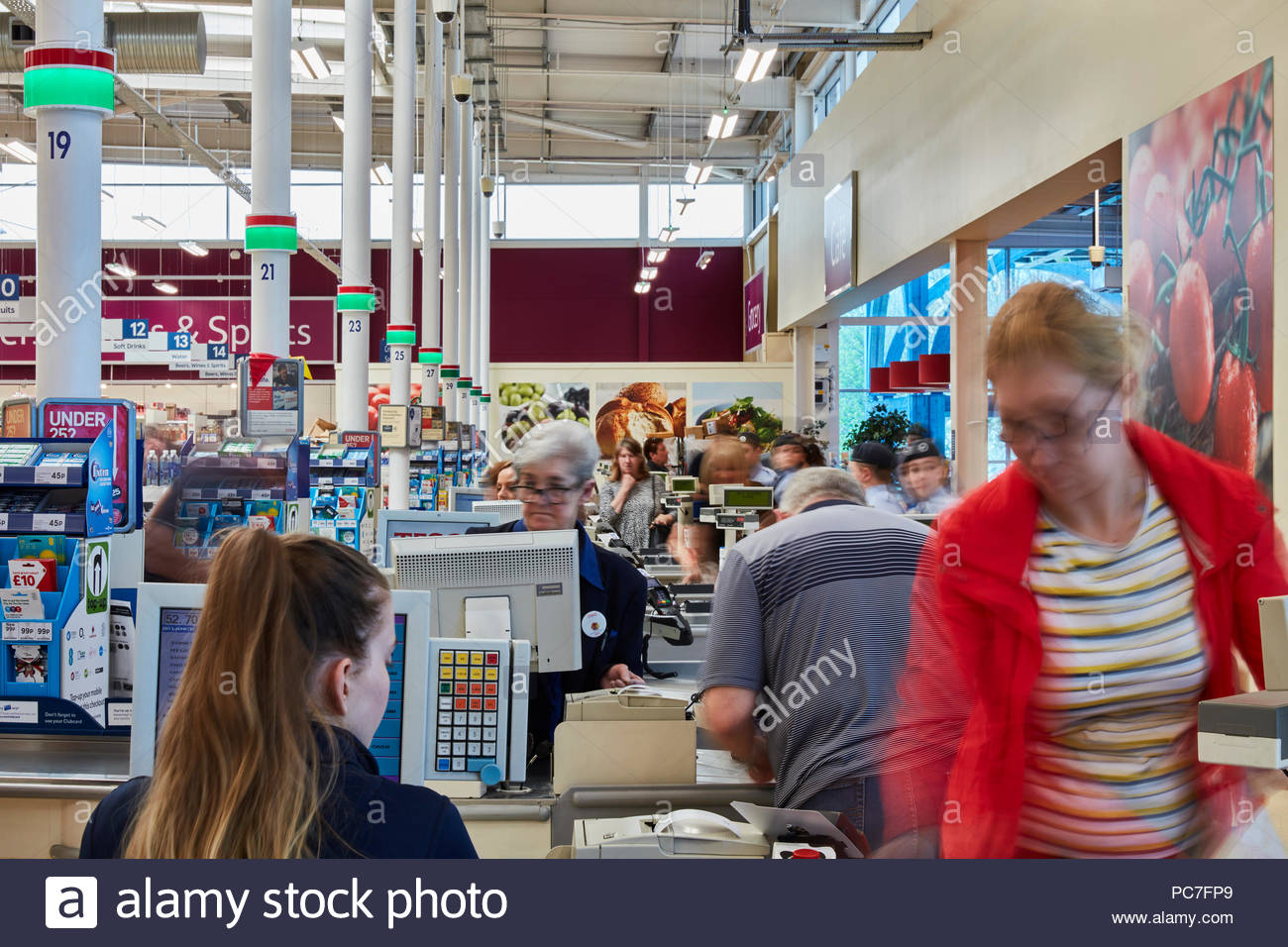 Tesco Cashier Stock Photos & Tesco Cashier Stock Images Alamy
