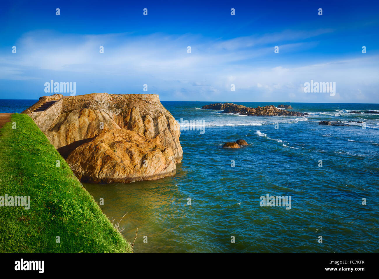 View of the Fort Galle and sea, Sri Lanka Stock Photo