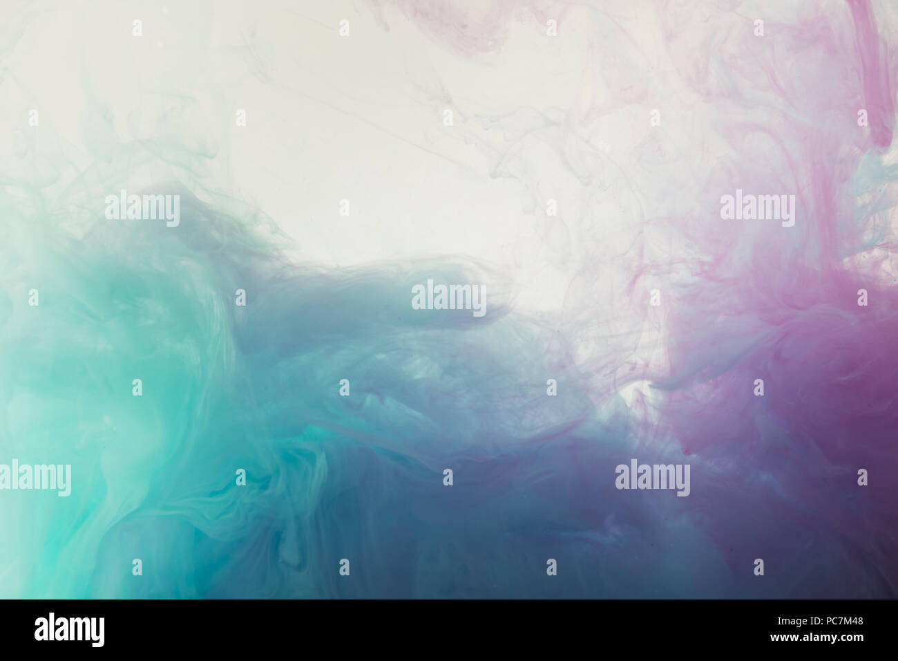 abstract texture with flowing blue and purple watercolor paint Stock ...
