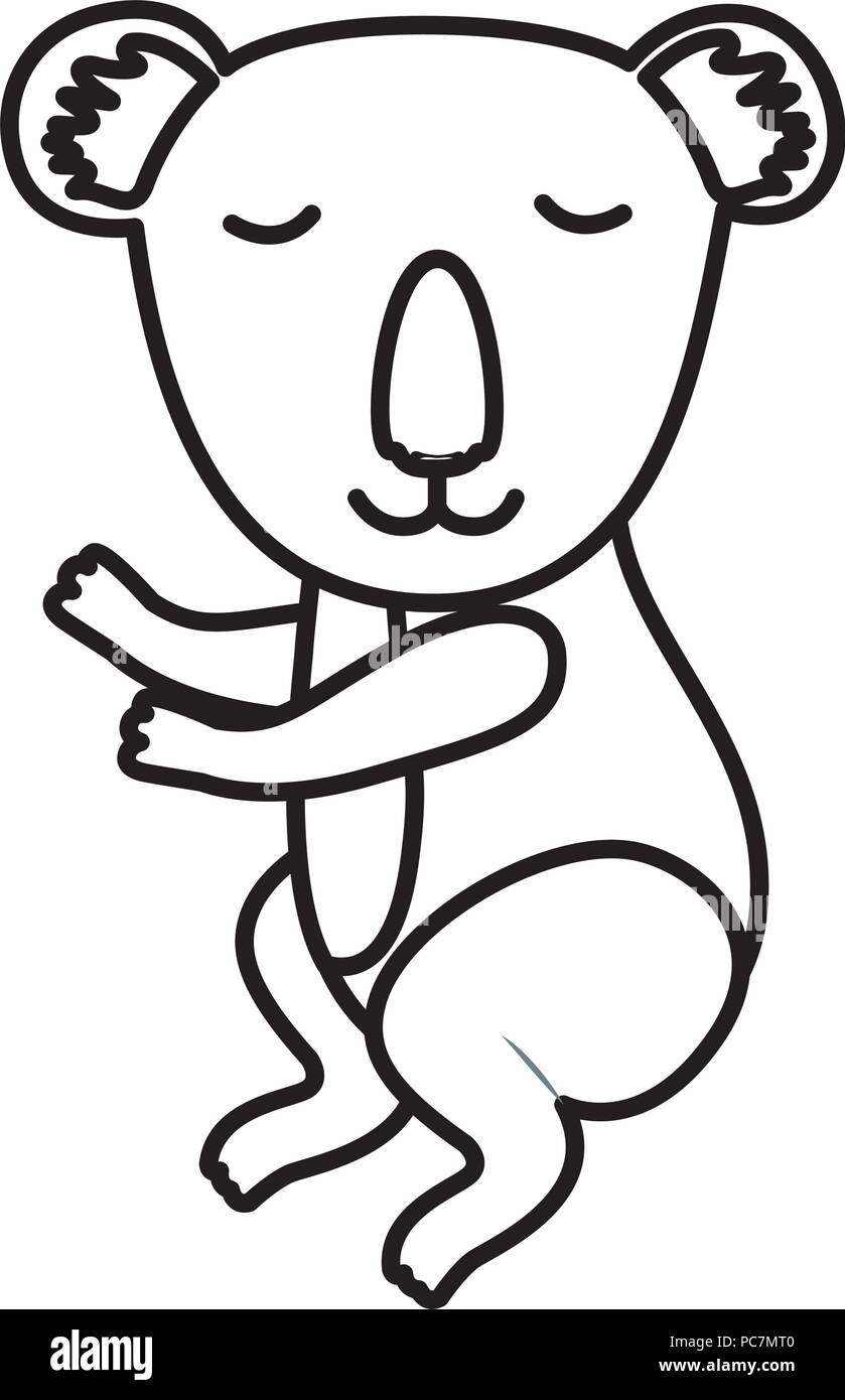 wild koala isolated icon Stock Vector Image & Art - Alamy