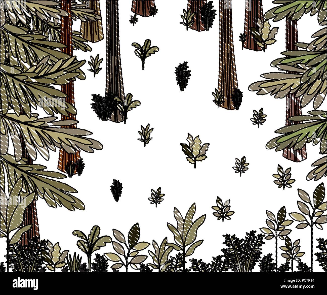jungle scene pattern background Stock Vector Image & Art Alamy