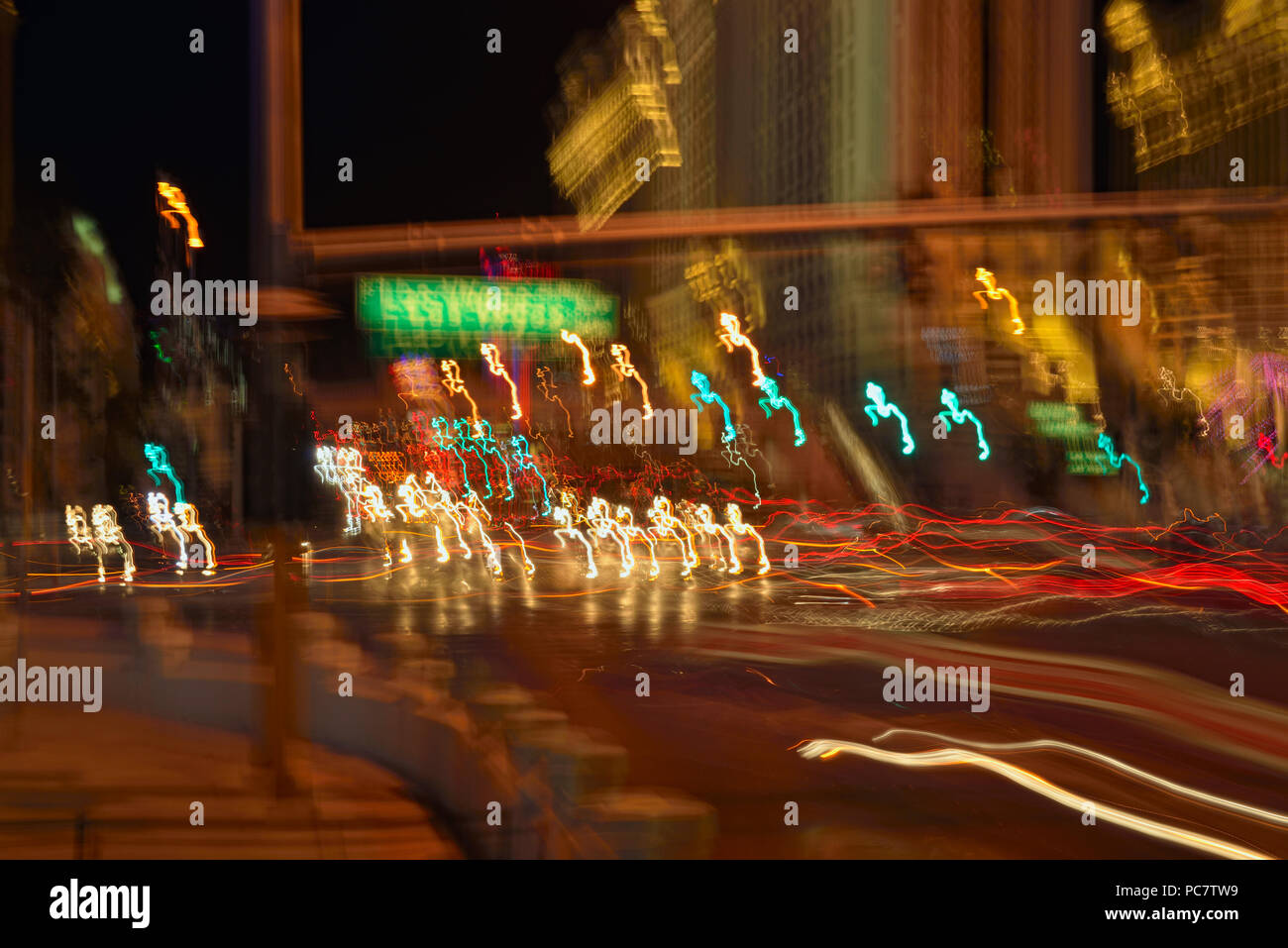 Street lights on Las Vegas Blvd, Las Vegas, Nevada, USA Stock Photo Alamy