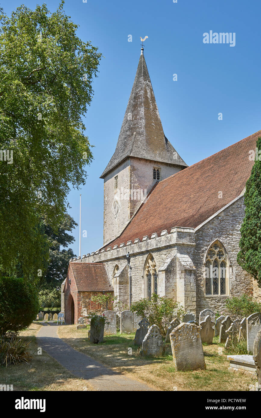 Bosham Church and graveyard Stock Photo Alamy