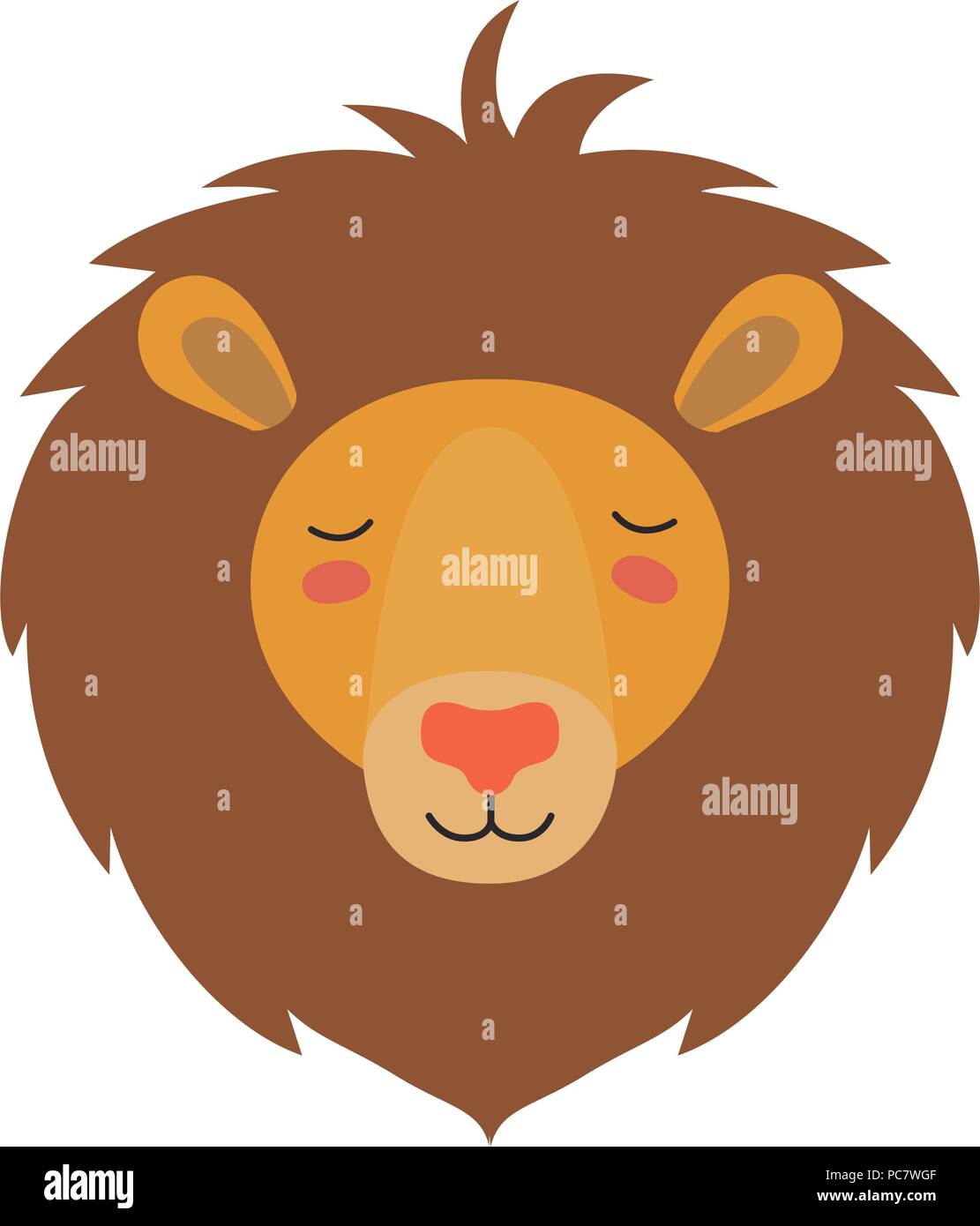 wild lion animal head Stock Vector Image & Art - Alamy