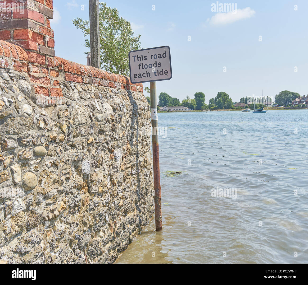Tide Warning Sign High Resolution Stock Photography and Images - Alamy