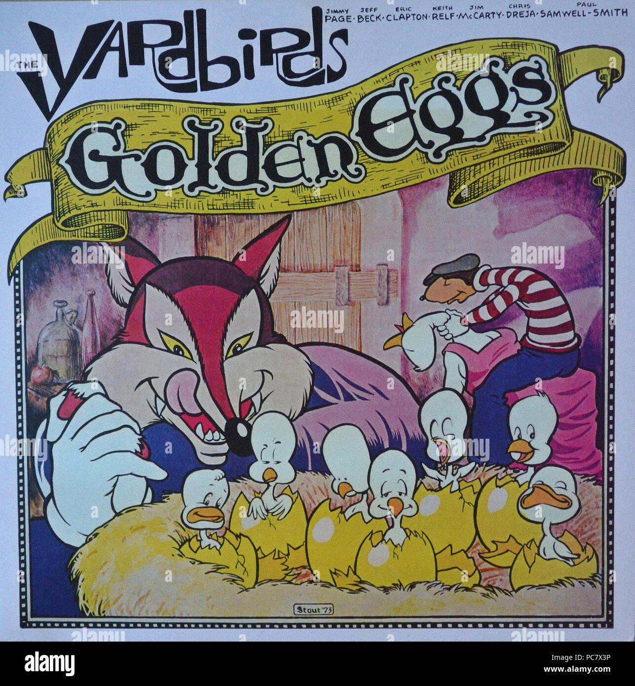 The Yardbirds Golden Eggs Vintage Vinyl Album Cover Stock Photo Alamy