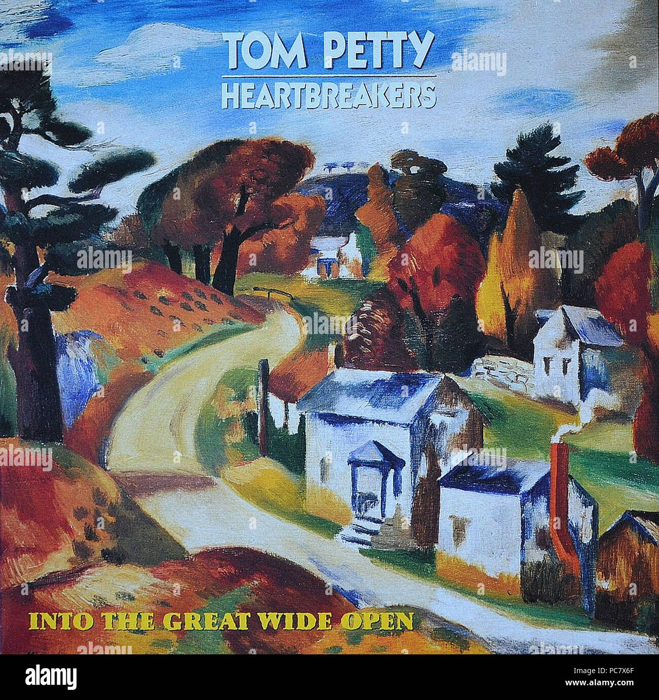 Tom Petty and The Heartbreakers   -  Into The Great Wide Open  -  Vintage vinyl album cover Stock Photo