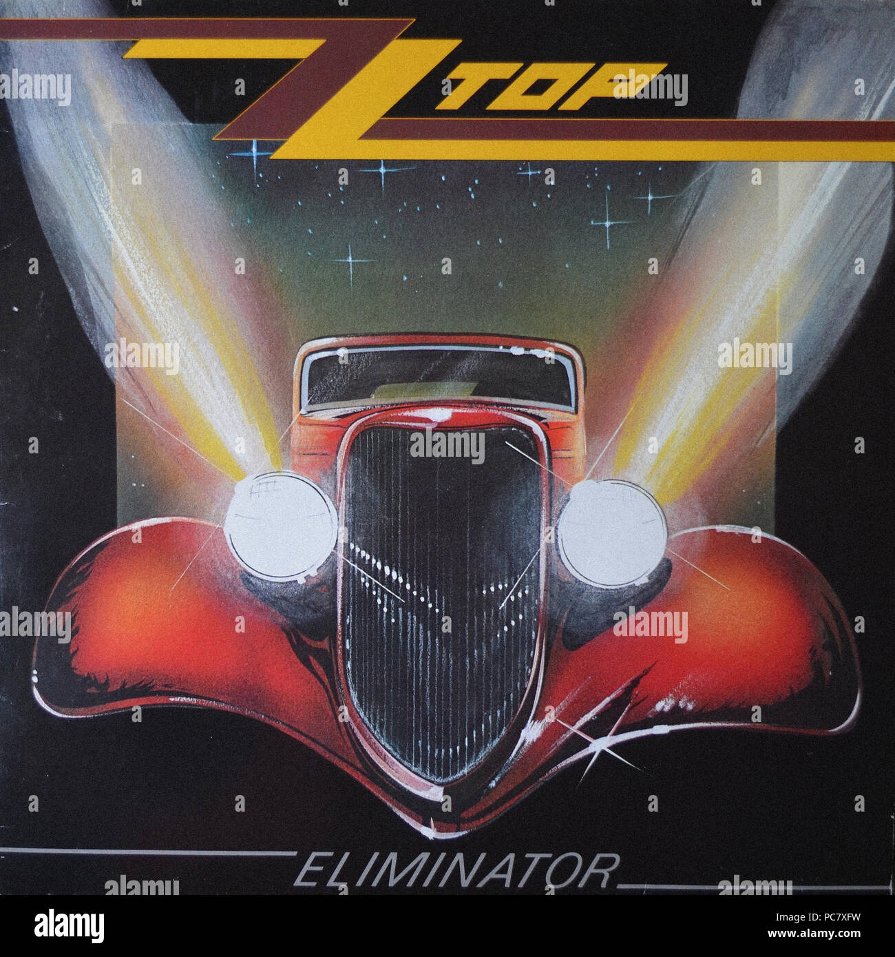 ZZ Top Eliminator Vintage Vinyl Album Cover Stock Photo Alamy