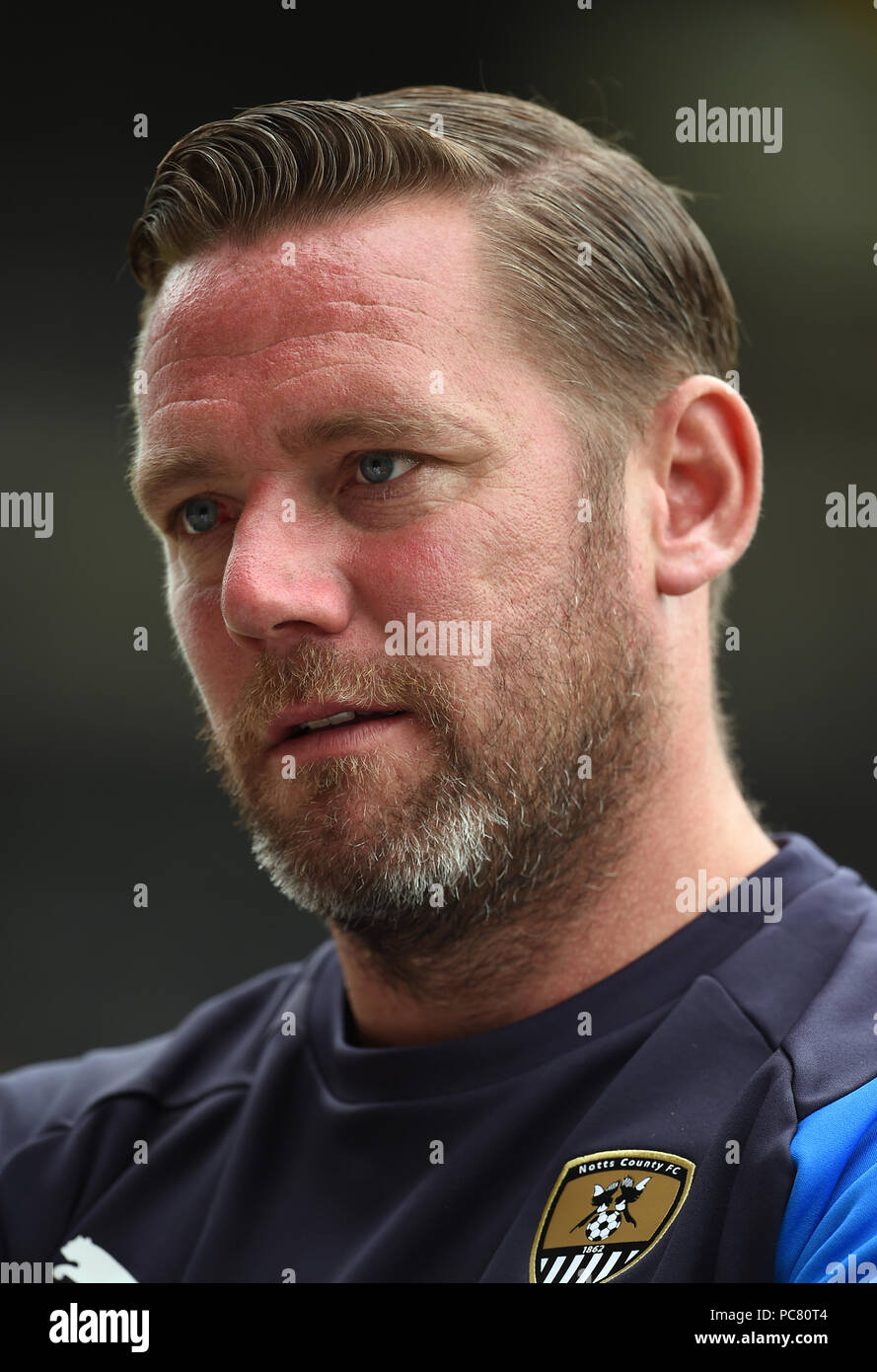 Notts County manager Kevin Nolan during the EFL 2018/19 pre-season media event at Meadow Lane, Nottingham. Stock Photo