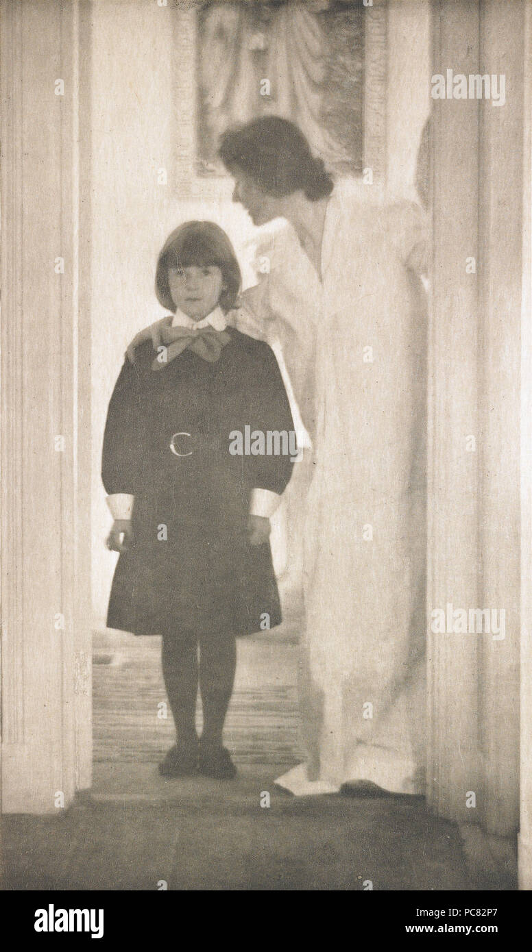Gertrude Käsebier, American, 1852-1934; Blessed Art Thou Among Women; from Camera Work, No. 1 (January 1903); 1899; Photogravure; 9 5/16 x 5 9/16 in. (23.65 x 14.13 cm) (image); Minneapolis Institute of Art; The William Hood Dunwoody Fund 64.34.1.3 28 Kasebier BlessedArtThouAmongWomen MIA 643413 Stock Photo