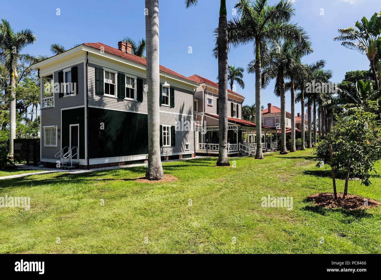 Henry Ford Vacation Home Ft. Myers, Fl Stock Photo