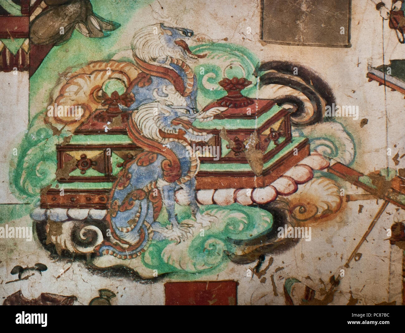 659 Yulin Cave 25 n wall Maitreya Sutra (Tang) Stock Photo