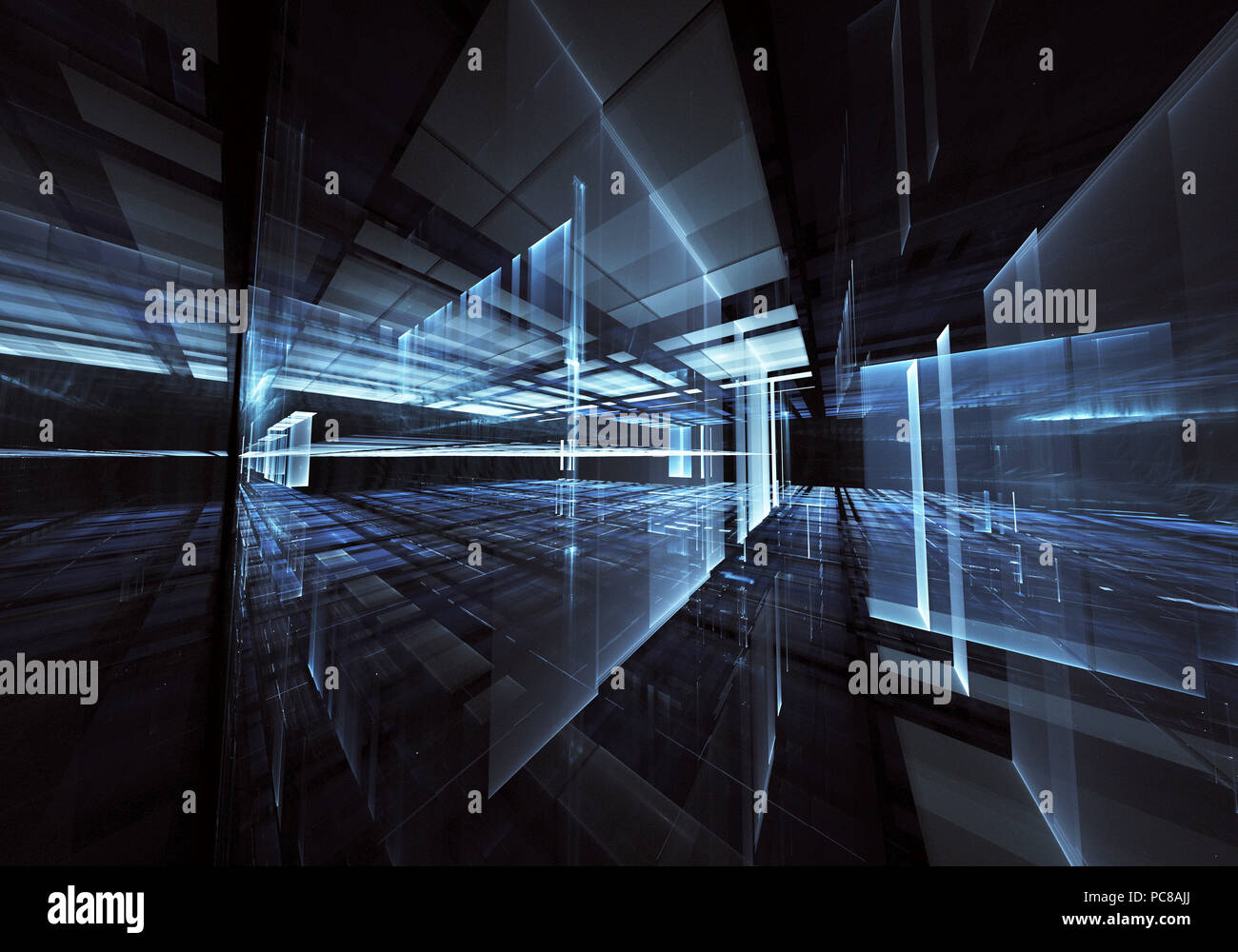 Abstract technology 3D illustration Stock Photo - Alamy
