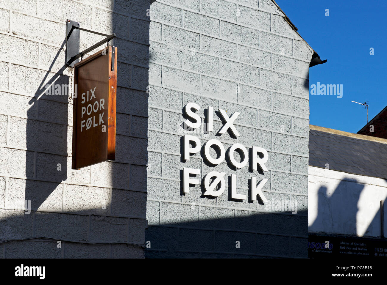 Six Poor Folk, pub & restaurant, Knaresborough, North Yorkshire, England UK Stock Photo