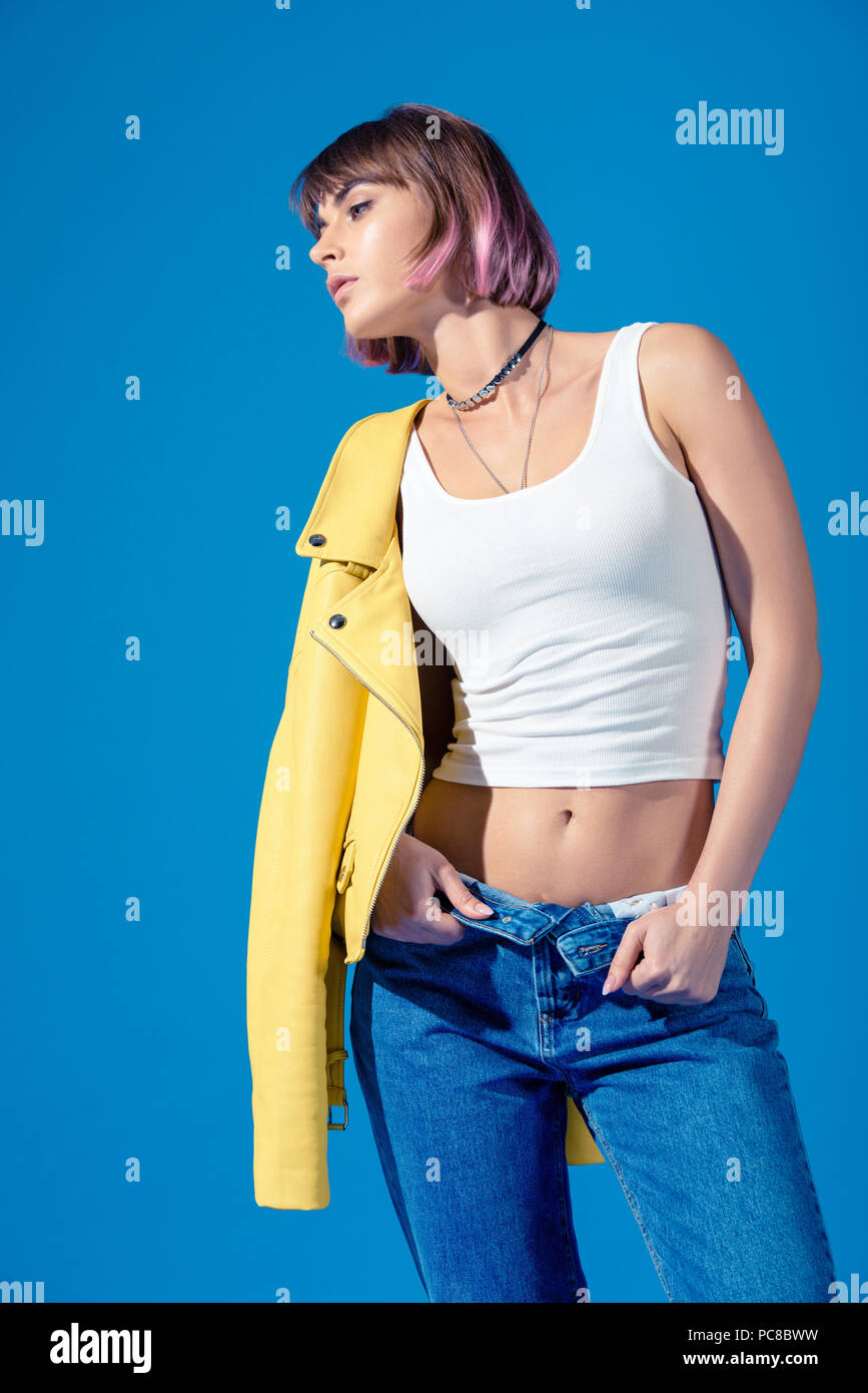 Unbuttoned jeans hires stock photography and images Alamy