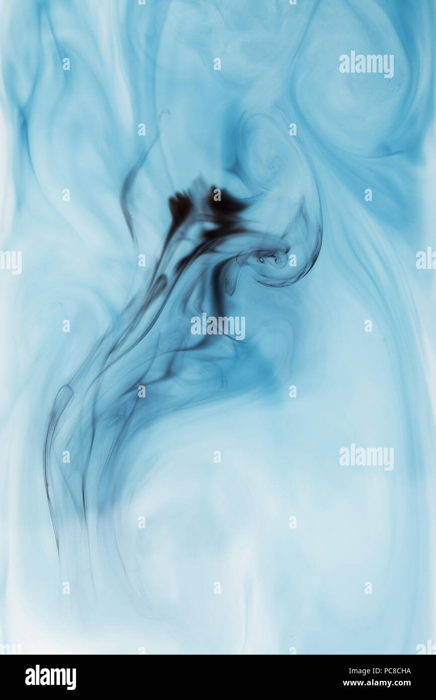 abstract blue background with ink splash Stock Photo - Alamy