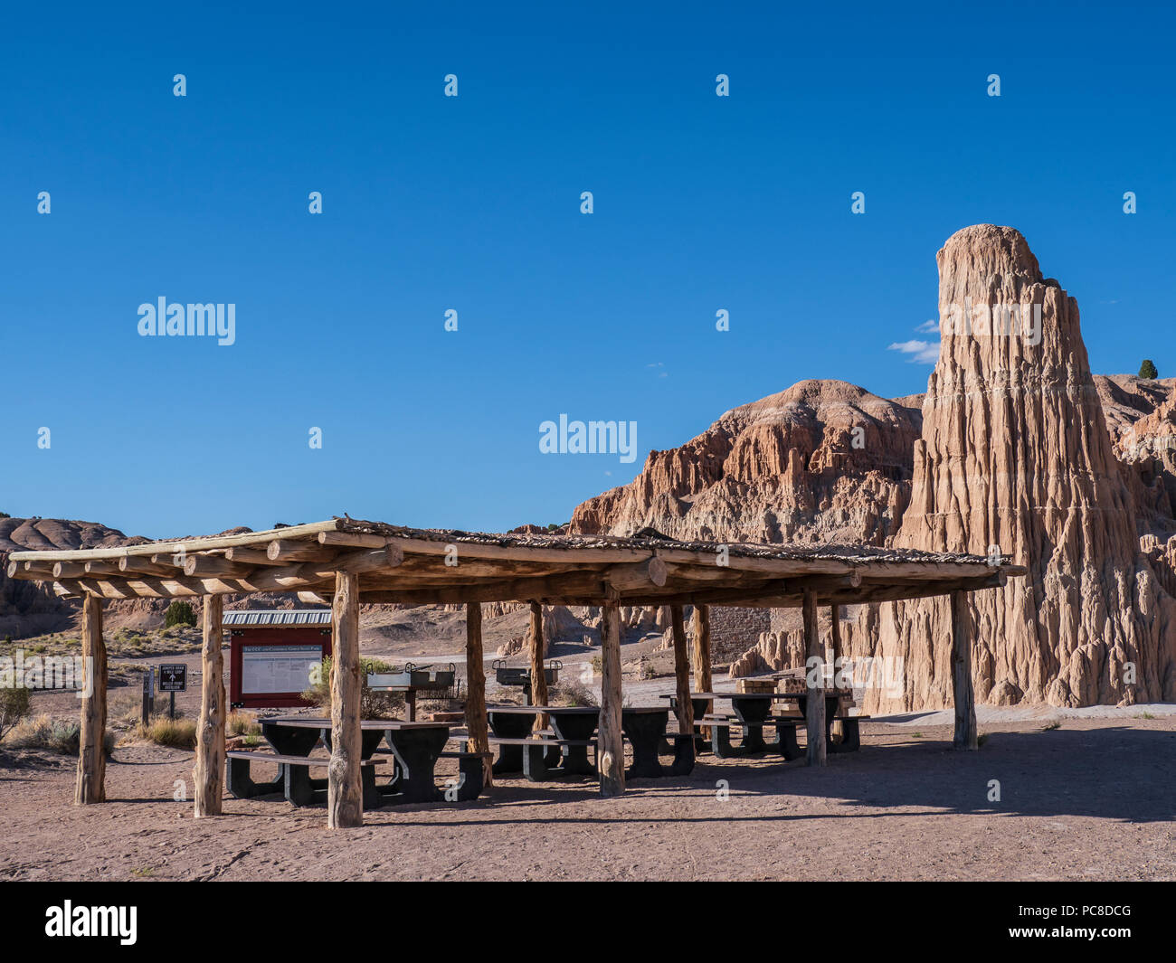 CCCbuilt picnic ramada, Cathedral State Park, Panaca, Nevada