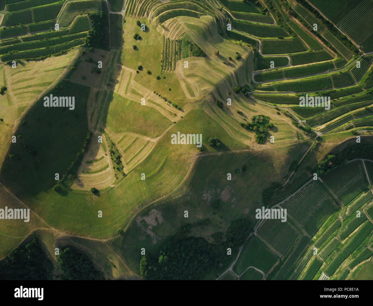 Aerial view landscape full hills hi-res stock photography and images ...