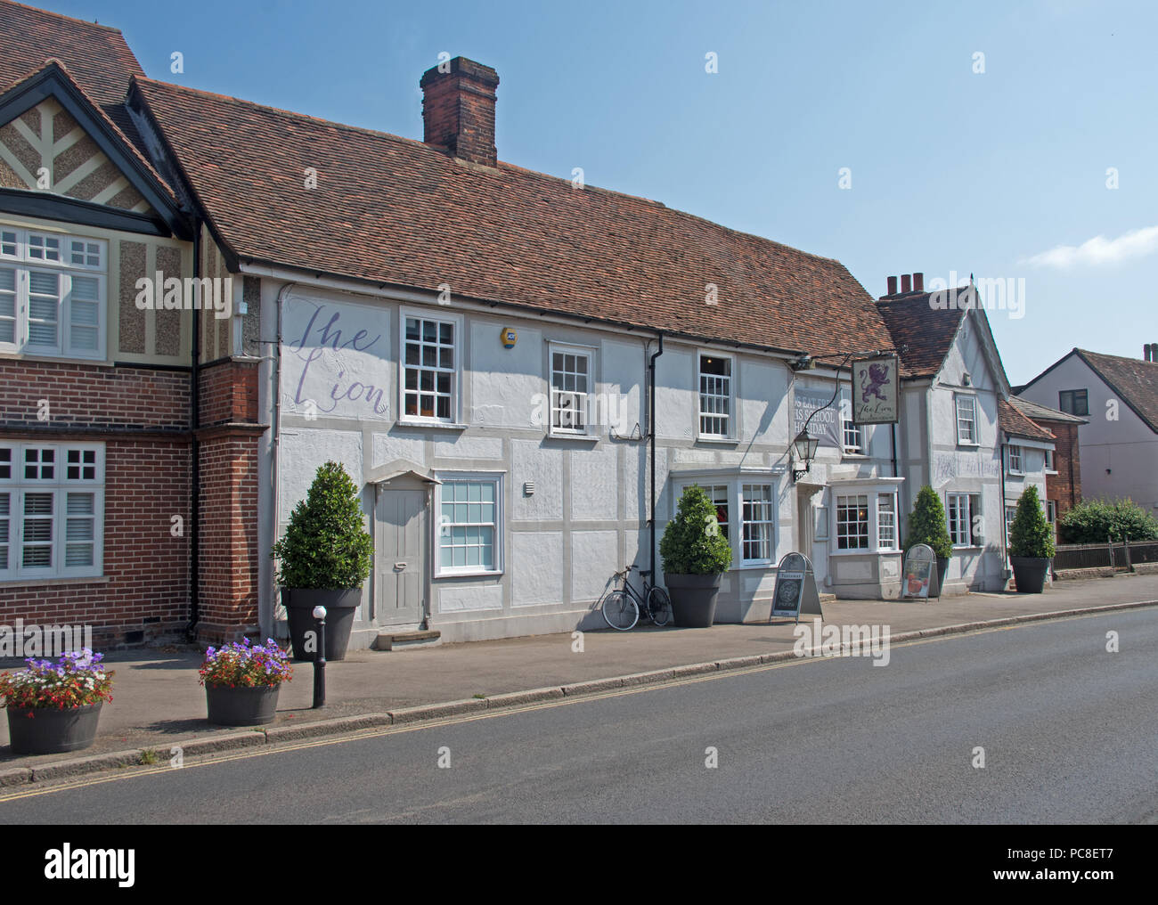 Earles Colne The Lion Pub Essex Stock Photo Alamy