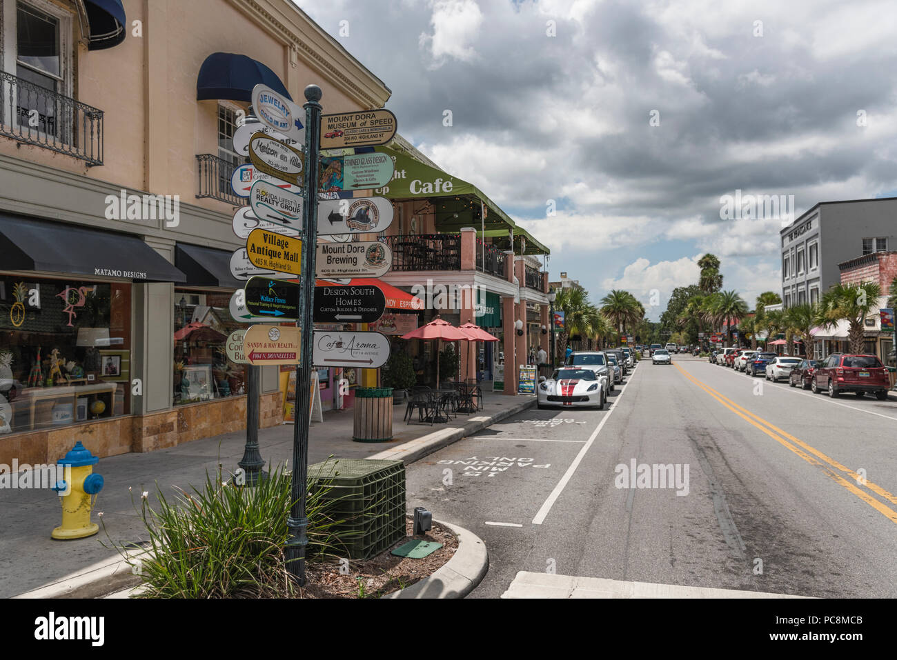 Mount Dora Florida City Streets Stock Photo Alamy
