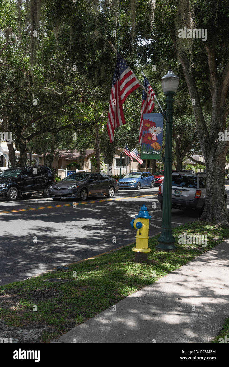 Mount Dora Florida City Streets Stock Photo Alamy