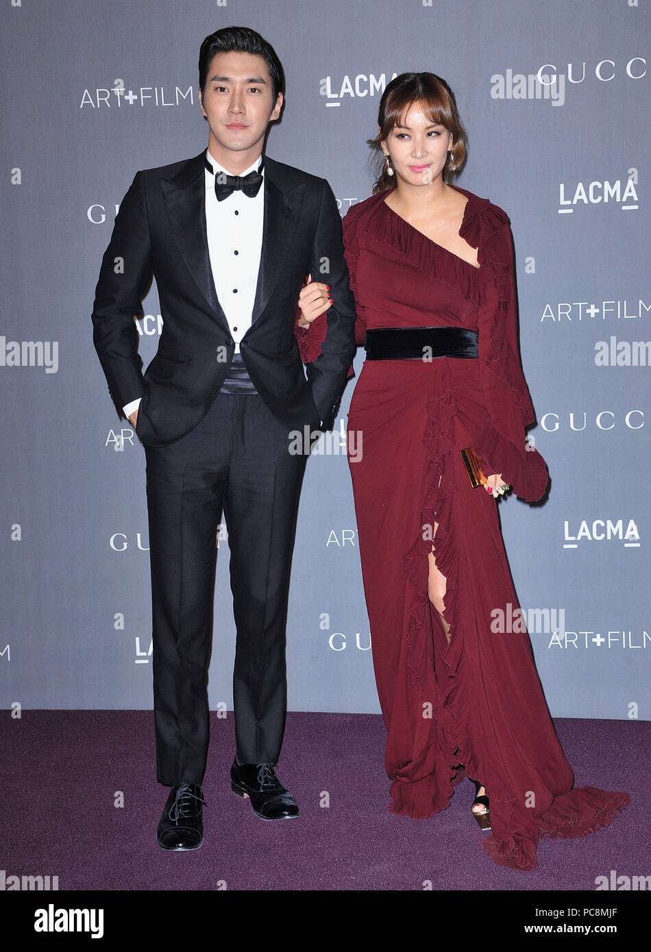Choi Siwon  at the LACMA 2012 Art Film Gala at the LACMA Museum in Los Angeles.Choi Siwon  140 ------------- Red Carpet Event, Vertical, USA, Film Industry, Celebrities,  Photography, Bestof, Arts Culture and Entertainment, Topix Celebrities fashion /  Vertical, Best of, Event in Hollywood Life - California,  Red Carpet and backstage, USA, Film Industry, Celebrities,  movie celebrities, TV celebrities, Music celebrities, Photography, Bestof, Arts Culture and Entertainment,  Topix, vertical,  family from from the year , 2012, inquiry tsuni@Gamma-USA.com Husband and wife Stock Photo