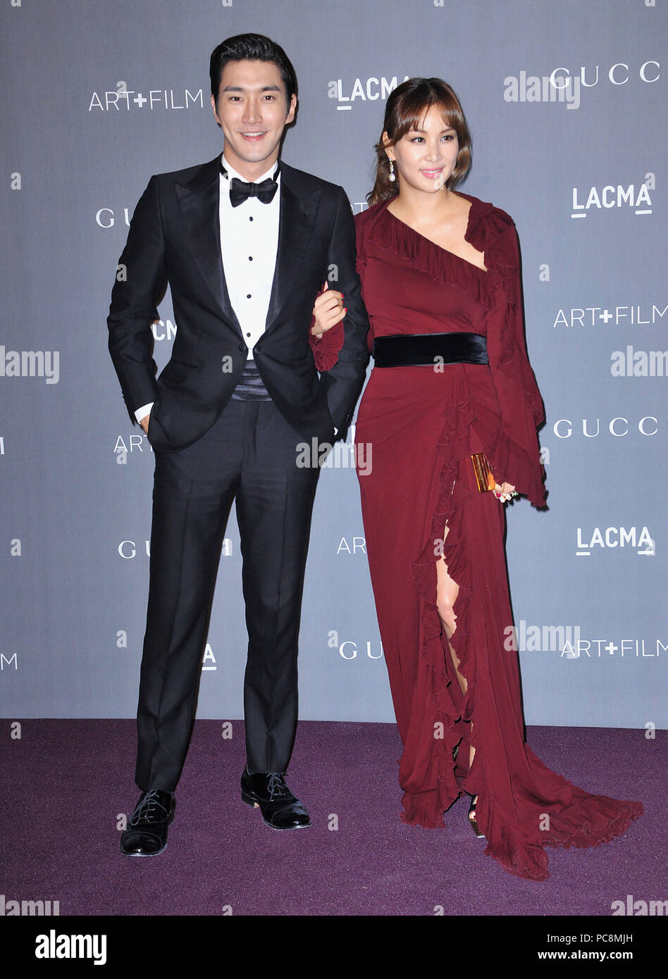 Choi Siwon  at the LACMA 2012 Art Film Gala at the LACMA Museum in Los Angeles.Choi Siwon  141 ------------- Red Carpet Event, Vertical, USA, Film Industry, Celebrities,  Photography, Bestof, Arts Culture and Entertainment, Topix Celebrities fashion /  Vertical, Best of, Event in Hollywood Life - California,  Red Carpet and backstage, USA, Film Industry, Celebrities,  movie celebrities, TV celebrities, Music celebrities, Photography, Bestof, Arts Culture and Entertainment,  Topix, vertical,  family from from the year , 2012, inquiry tsuni@Gamma-USA.com Husband and wife Stock Photo