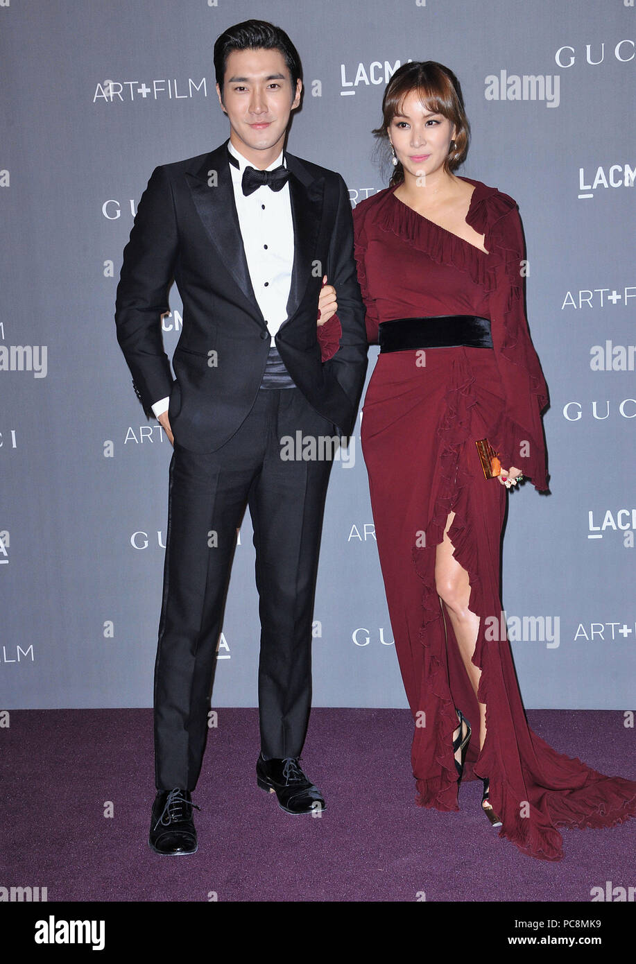 Choi Siwon  at the LACMA 2012 Art Film Gala at the LACMA Museum in Los Angeles.Choi Siwon  145 ------------- Red Carpet Event, Vertical, USA, Film Industry, Celebrities,  Photography, Bestof, Arts Culture and Entertainment, Topix Celebrities fashion /  Vertical, Best of, Event in Hollywood Life - California,  Red Carpet and backstage, USA, Film Industry, Celebrities,  movie celebrities, TV celebrities, Music celebrities, Photography, Bestof, Arts Culture and Entertainment,  Topix, vertical,  family from from the year , 2012, inquiry tsuni@Gamma-USA.com Husband and wife Stock Photo