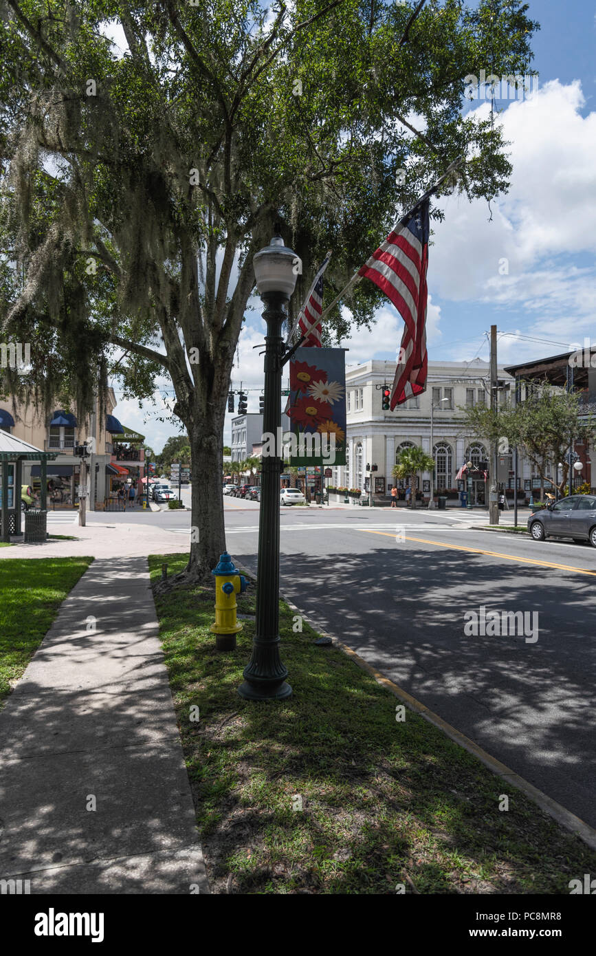 Mount Dora Florida City Streets Stock Photo Alamy