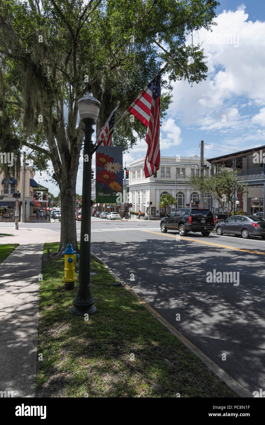 Mount Dora Florida City Streets Stock Photo Alamy