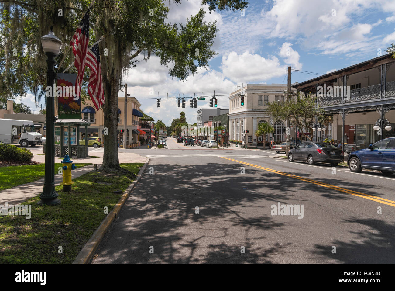 Mount Dora Florida City Streets Stock Photo Alamy