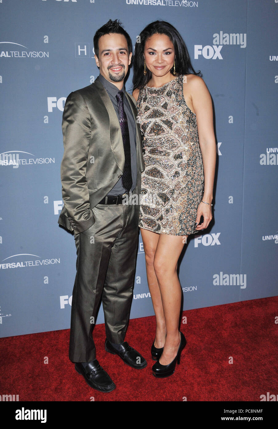 Karen Olivo Lin manuel Miranda at The House Wrap Party 2012 at Cicada Club In Los Angeles.Karen Olivo Lin manuel Miranda Red Carpet Event Vertical USA Film Industry Celebrities Photography