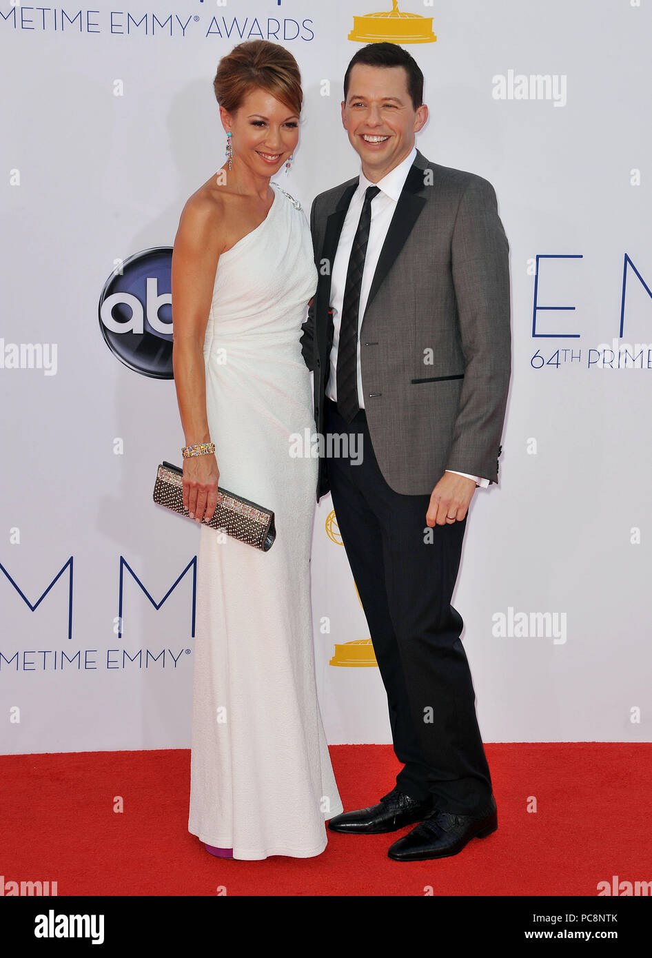 Lisa Joyner, Jon Cryer at 64th PRIMETIME EMMYS Arrival at the Nokia