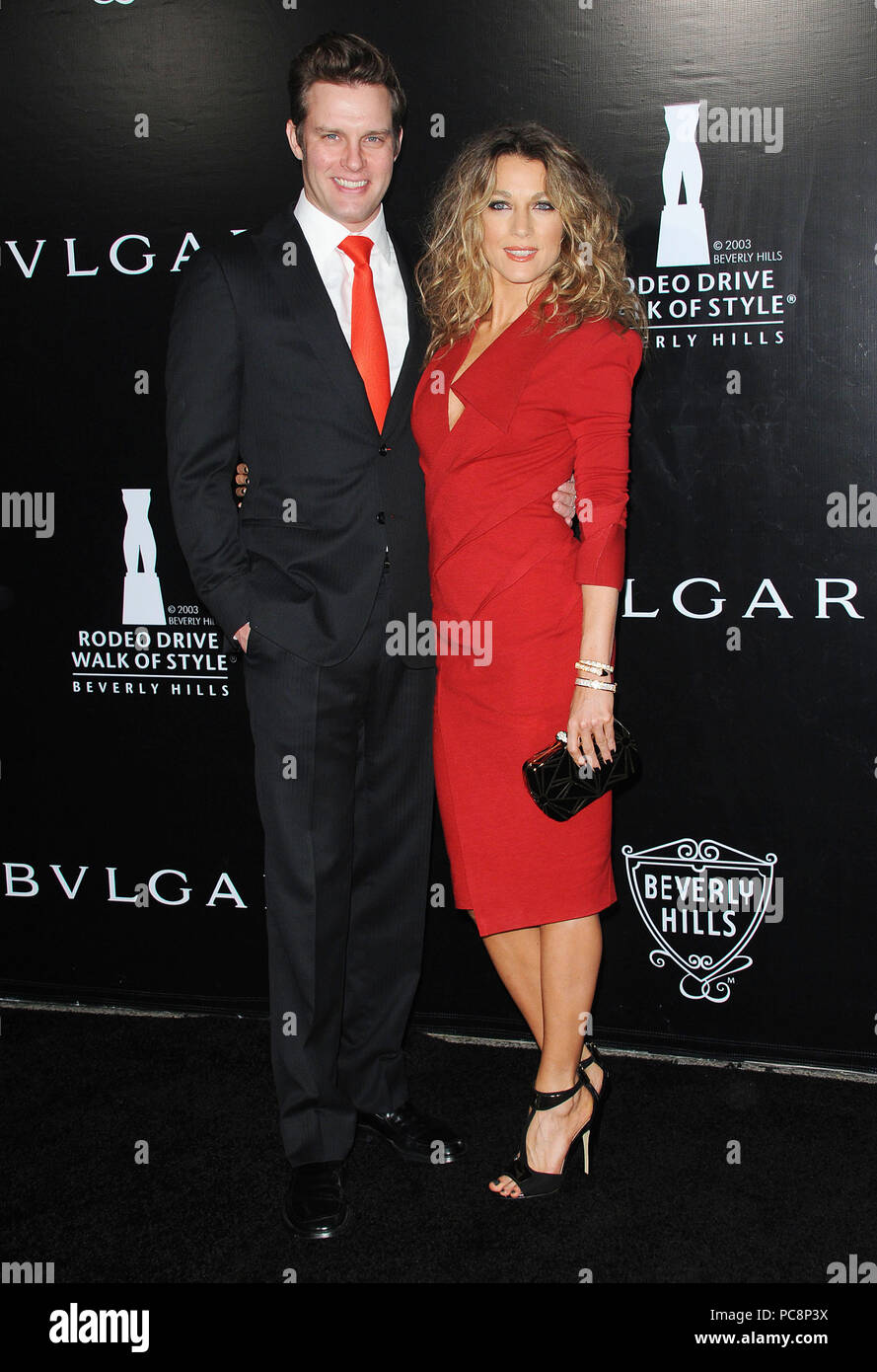 Natalie Zea at the Rodeo Drive Walk of Style honoring Bulgari held on