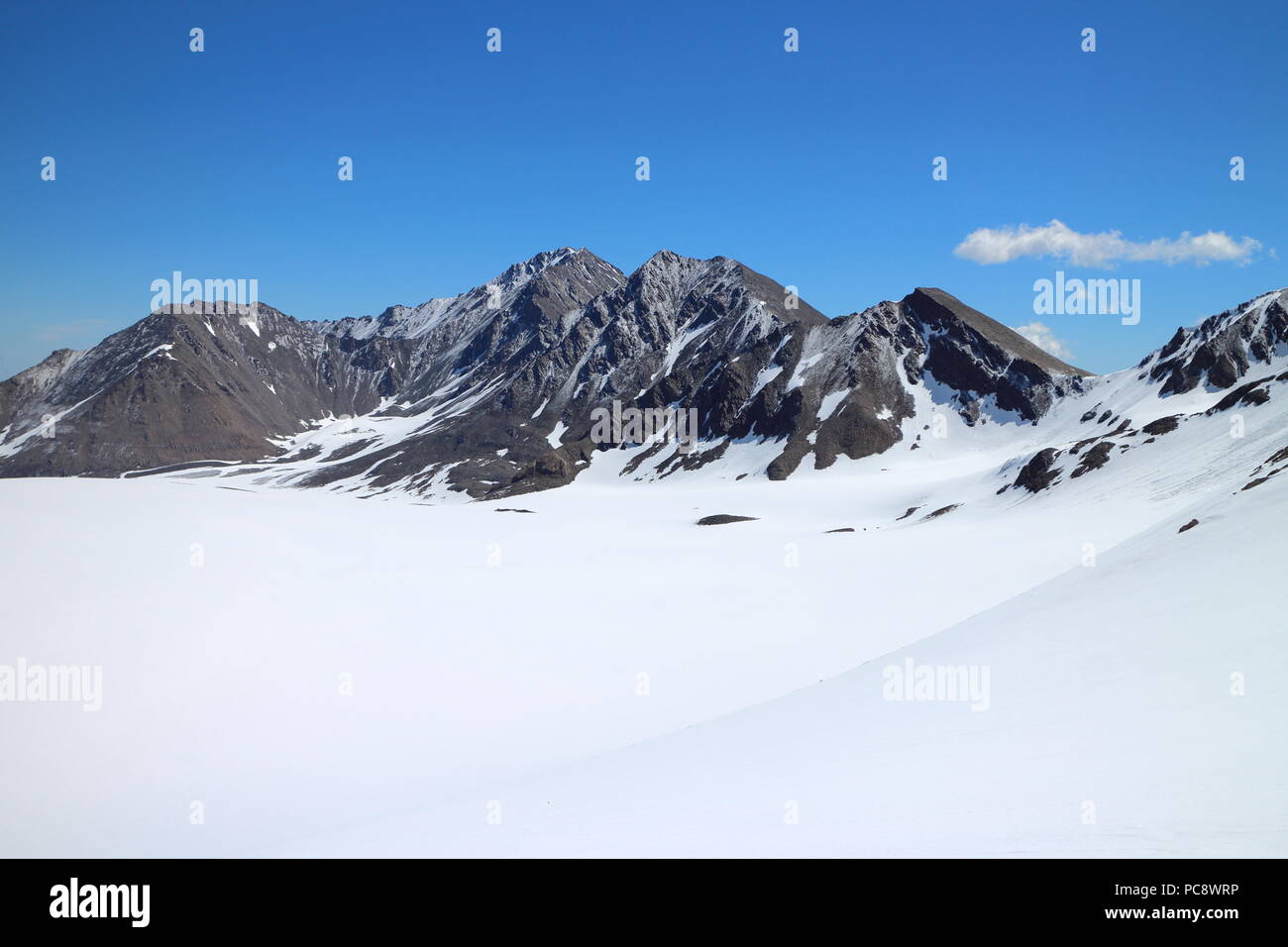 Russian Federation, Kabardino-Balkaria, Mount Elbrus Stock Photo