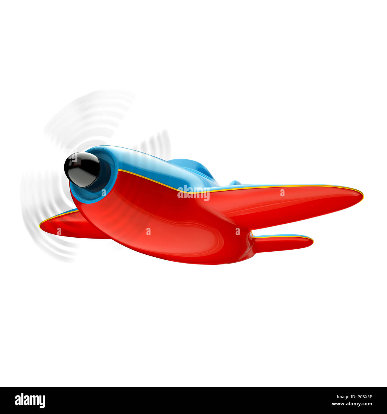 Airplane isolated on white background. 3d illustration Stock Photo - Alamy