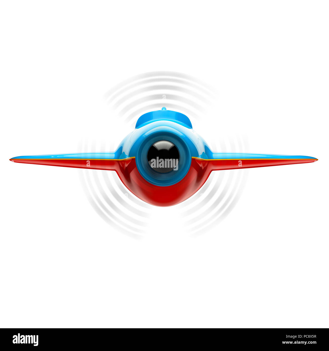 Airplane isolated on white background. 3d illustration Stock Photo - Alamy