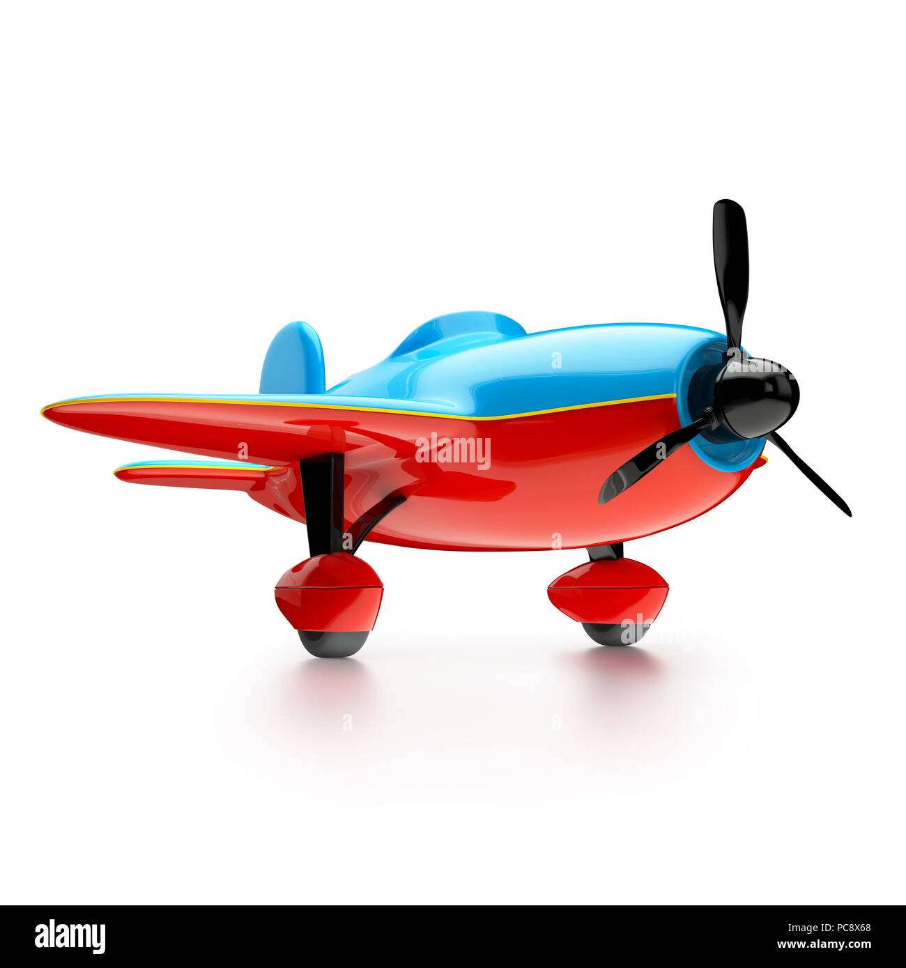 Airplane isolated on white background. 3d illustration Stock Photo - Alamy