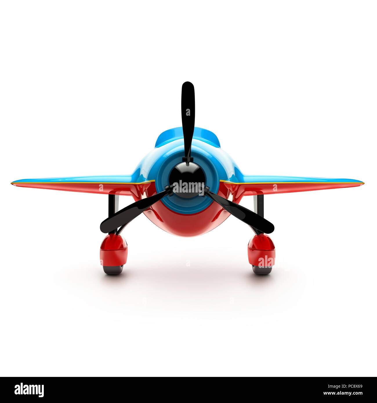 Airplane isolated on white background. 3d illustration Stock Photo - Alamy